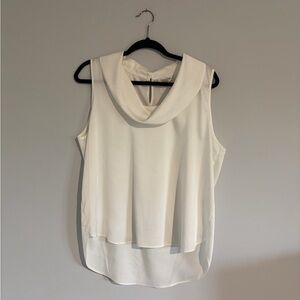 Calvin Klein Ivory Sleeveless Blouse